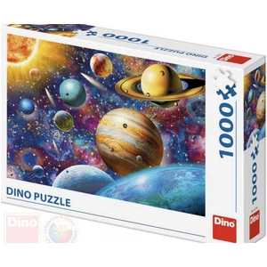 DINO Puzzle Planety XL 66x47cm skládačka 1000 dílků v krabici