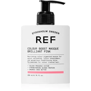 REF Colour Boost Masque jemná vyživujúca maska bez permanentných farebných pigmentov BRILLIANT PINK 200 ml