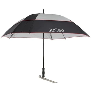 Jucad Umbrella Square & Windproof Black Silver Red