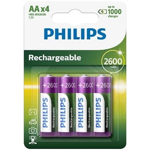 Nabíjecí tužkové baterie AA Philips MultiLife HR6 R6B4B260/10 2600mAh NiMH