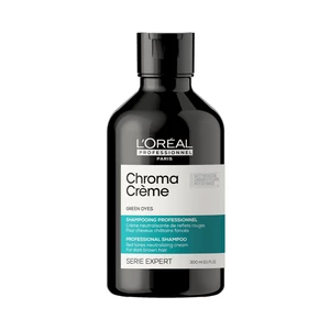L´Oréal Professionnel Profesionální zelený šampon neutralizující červené tóny Serie Expert Chroma Crème (Green Dyes Shampoo) 300 ml