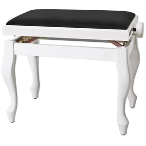 GEWA Piano Bench Deluxe Classic White Gloss