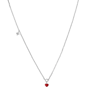 Rosato Strieborný náhrdelník so srdiečkom Storie RZC031