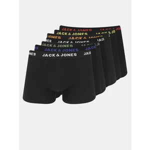 Jack&Jones 7 PACK - pánské boxerky JACBASIC 12165587 Black L