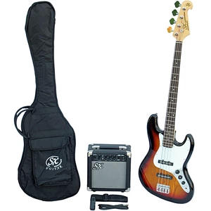 SX SB1 Bass Guitar Kit 3 Tone Sunburst