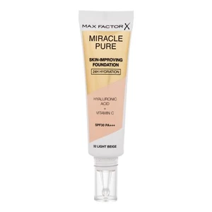 Max Factor Miracle Pure Skin podkład o przedłużonej trwałości o działaniu nawilżającym 32 Light Beige 30 ml