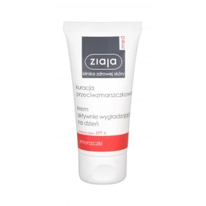 Ziaja Med Anti-Wrinkle Treatment Smoothing Day Cream SPF6 50 ml denní pleťový krém na všechny typy pleti; na rozjasnění pleti