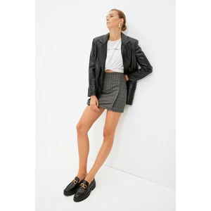 Trendyol Anthracite Buttoned Skirt