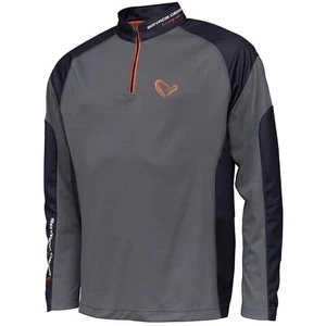 Savage Gear Tournament Shirt 1/2 Zip Sedona Grey XXL