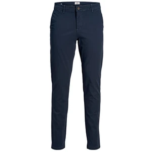 Tmavě modré chino kalhoty Jack & Jones Marco - Pánské