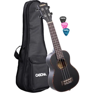 Cascha HH 2300 Premium Konzert-Ukulele Schwarz