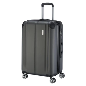 Travelite Cestovní kufr City 4w M Anthracite 78/86 l