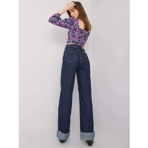 Dark blue wide Hartford jeans