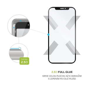 Tvrzené sklo FIXED Full-Cover pro Honor X8, černá