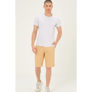 S0001 DEWBERRY XLEON MEN'S SHORTS-DARK BEIGE