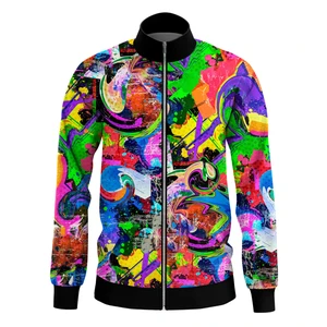 Mr. GUGU & Miss GO Man's Colorful Lion Track Jacket S-W-526 2202