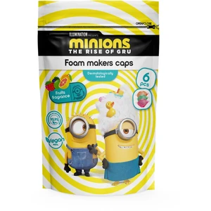 Minions The Rise of Gru Bath barevné šumivé tablety do koupele 3y+ Lime, Strawberry, Orange 6x20 g