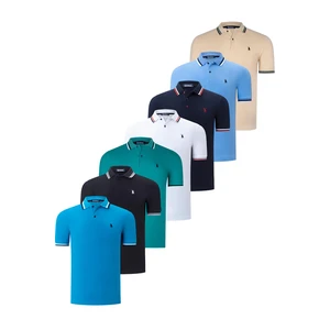 SEVEN-SET T8594 DEWBERRY MENS T-SHIRT-BLACK-WHITE-NAVY-LIGHT BLUE-GREEN-DARK BLUE-BEIGE