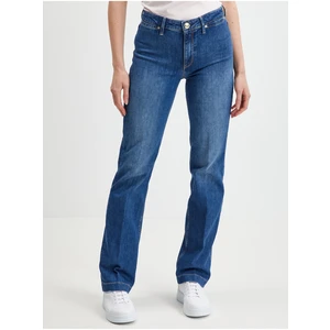 Dark blue women straight fit jeans Guess Sexy Straight Marina - Women