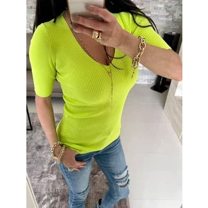 Lime blouse By o la la axp0679. S37