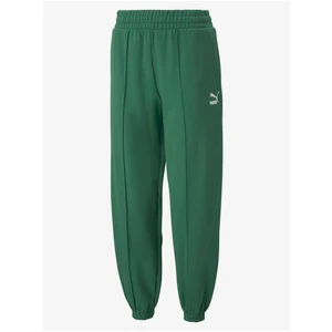 Dark Green Puma Womens Sweatpants - Women