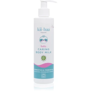 kii-baa® organic Baby Caring Body Milk ošetrujúce telové mlieko s probiotikami a prebiotikami pre deti od narodenia 250 ml