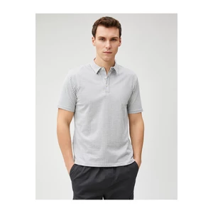 Koton Polo T-Shirt With Short Sleeves, Cotton Buttons