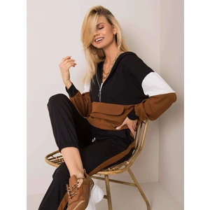 Sweatshirt black Och Bella cjok0284. R21