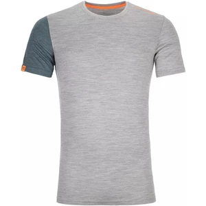 Ortovox 185 Rock 'N' Wool Mens Short Sleeve Shirt Grey Blend L
