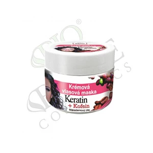 Bione Cosmetics Krémová vlasová maska Keratin + Kofein 260 ml