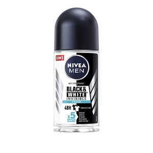 Nivea Men Invisible Black & White guličkový antiperspirant pre mužov 50 ml