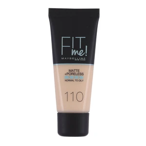 Maybelline Fit Me! Matte+Poreless zmatňujúci make-up pre normálnu až mastnú pleť odtieň 110 Porcelain 30 ml