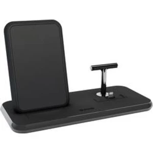 ZENS Stand+Dock Aluminium Wireless Charger - Black