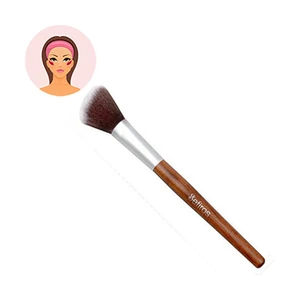 Sefiros Šikmý štětec na tvářenku s rukojetí z červeného dřeva Red Wood (Blush Brush Angular)