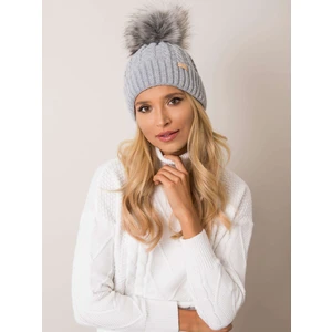 RUE PARIS Gray hat with shiny thread