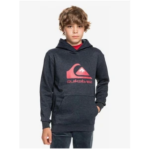 Tmavě modrá klučičí mikina s kapucí Quiksilver - unisex