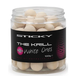 Sticky baits plovoucí boilies the krill pop-ups white ones 100 g-16 mm