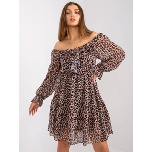 Beige dress with Sofia OCH BELLA print
