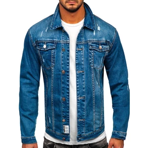 Modrá pánská džínová bunda Bolf MJ500B