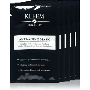 Kleem Organics Anti-Aging Mask protivrásková a spevňujúca maska na tvár 5 ks