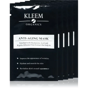 Kleem Organics Anti-Aging Mask protivrásková a zpevňující pleťová maska 5 ks