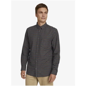 Brown Men's Patterned Tom Tailor Shirt - Men's