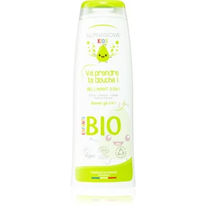 Alphanova Kids sprchový gel na obličej, tělo a vlasy pro děti Pear 250 ml