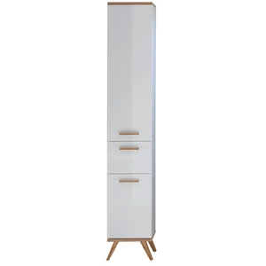 Biała wysoka szafka łazienkowa 36x205 cm Set 923 – Pelipal