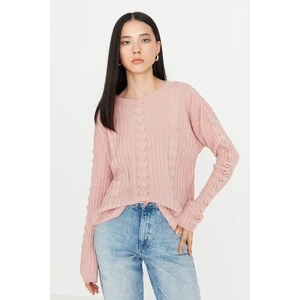 Trendyol Sweater - Pink - Regular fit