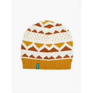 Yellow-white Women's Patterned Winter Cap Tranquillo - Women