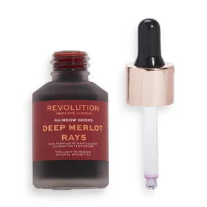 Revolution Haircare Tónovací kapky pro brunetky (Rainbow Drops for Brunettes) 30 ml Deep Merlot Rays