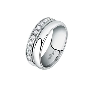 Morellato Trblietavý oceľový prsteň s kryštálmi Bagliori SAVO160 56 mm