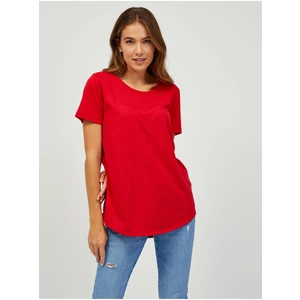 SAM73 Red Women's Basic T-Shirt SAM 73 Asong - Women