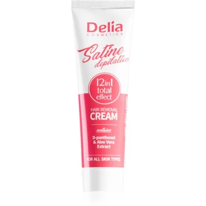 Delia Cosmetics Satine Depilation 12in1 Total Effect depilační krém pro všechny typy pokožky 100 ml